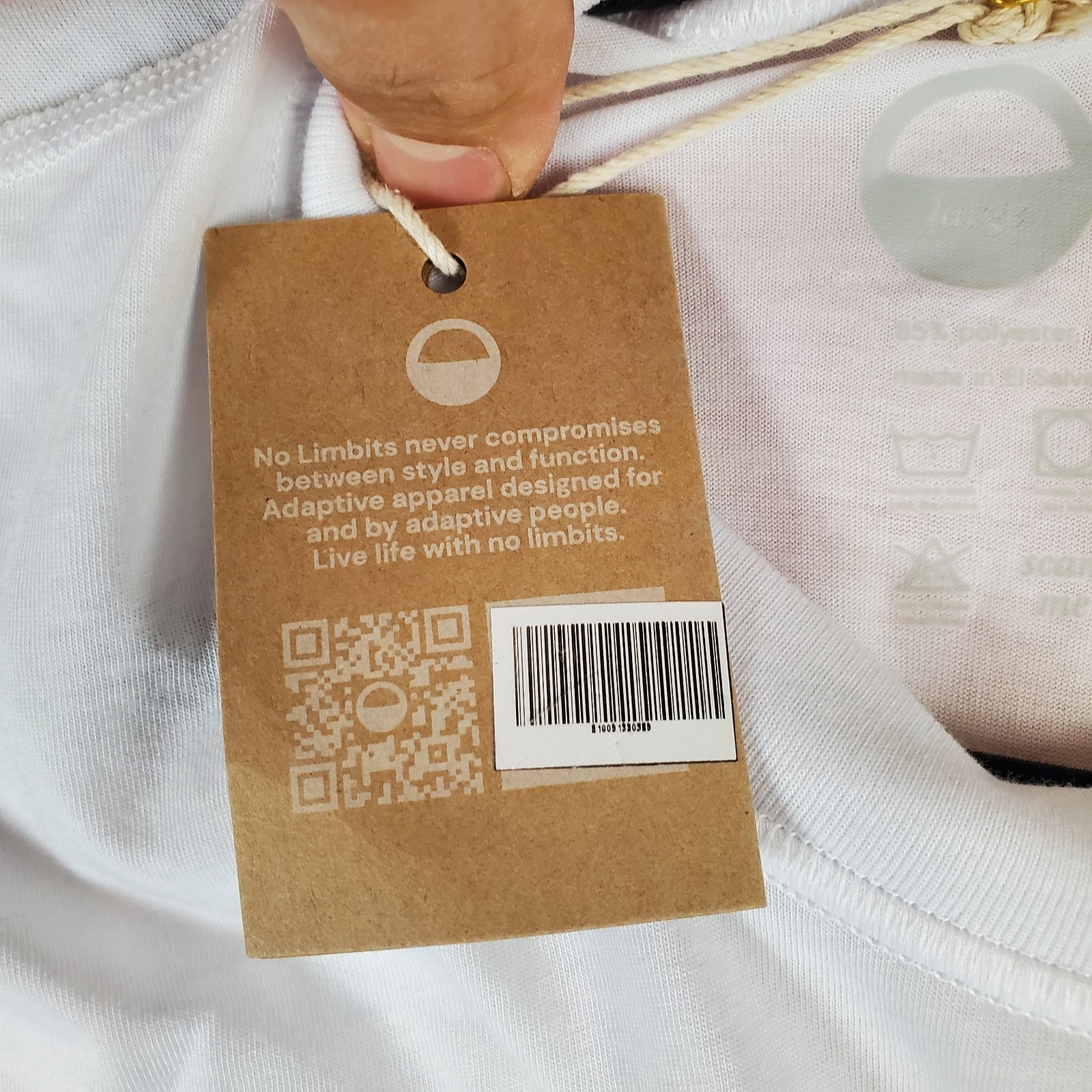 No Limbits Adaptive Sensory Friendly Everyday T Shirt Womens Large White Cotton — image 7 of 8